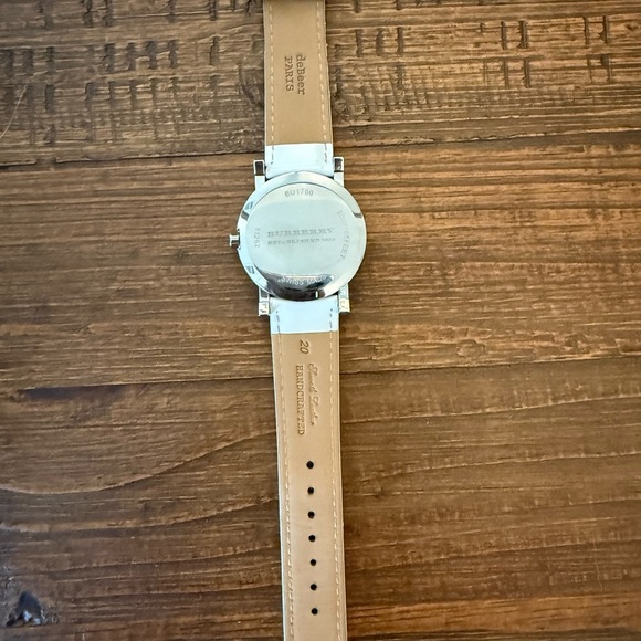 Burberry Watch BU1750 White Leather Strap - Picture 4 of 10
